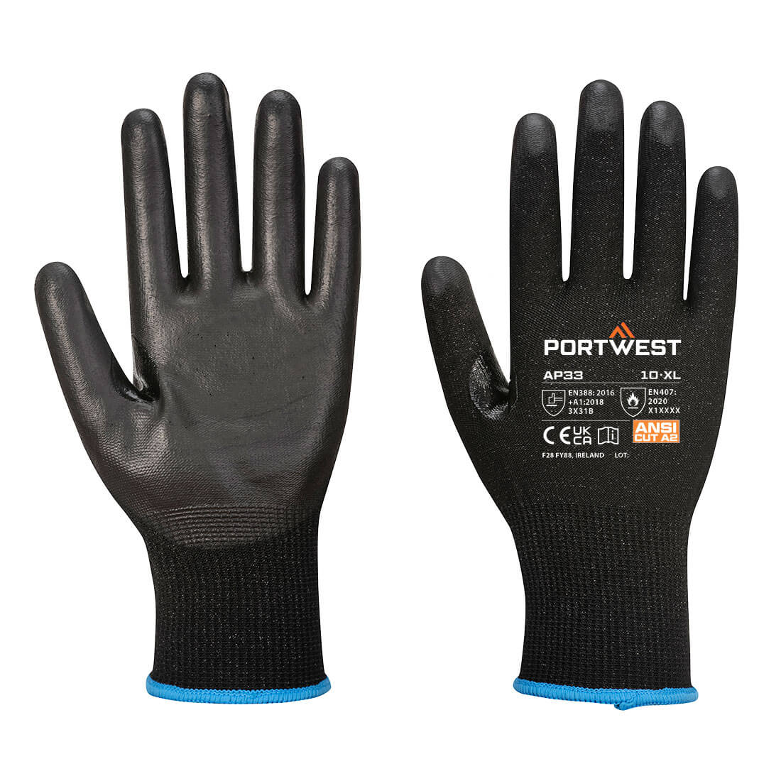 Portwest - LR15 PU Touchscreen Glove (Pk12)