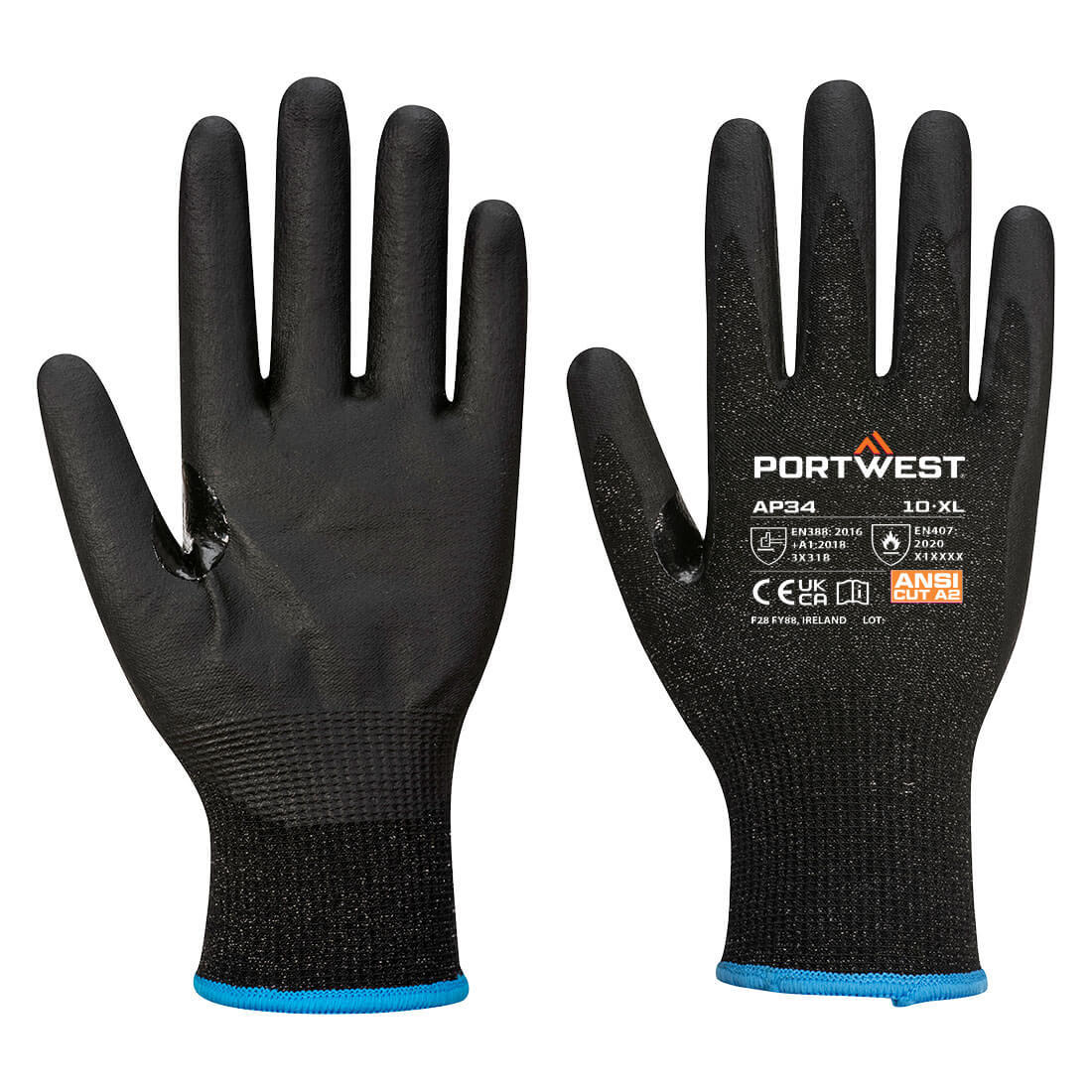 Portwest - LR15 Nitrile Foam Touchscreen Glove (Pk12)