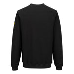 A black Portwest - Anti-Static ESD Sweatshirt