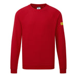 A deep red Portwest - Anti-Static ESD Sweatshirt