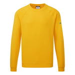 A deep yellow Portwest - Anti-Static ESD Sweatshirt