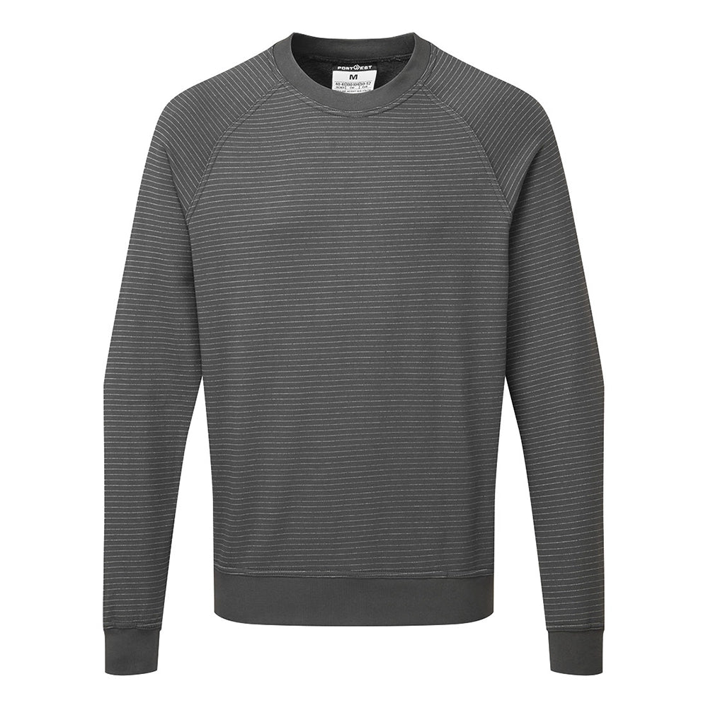 A zoom grey Portwest - Anti-Static ESD Sweatshirt