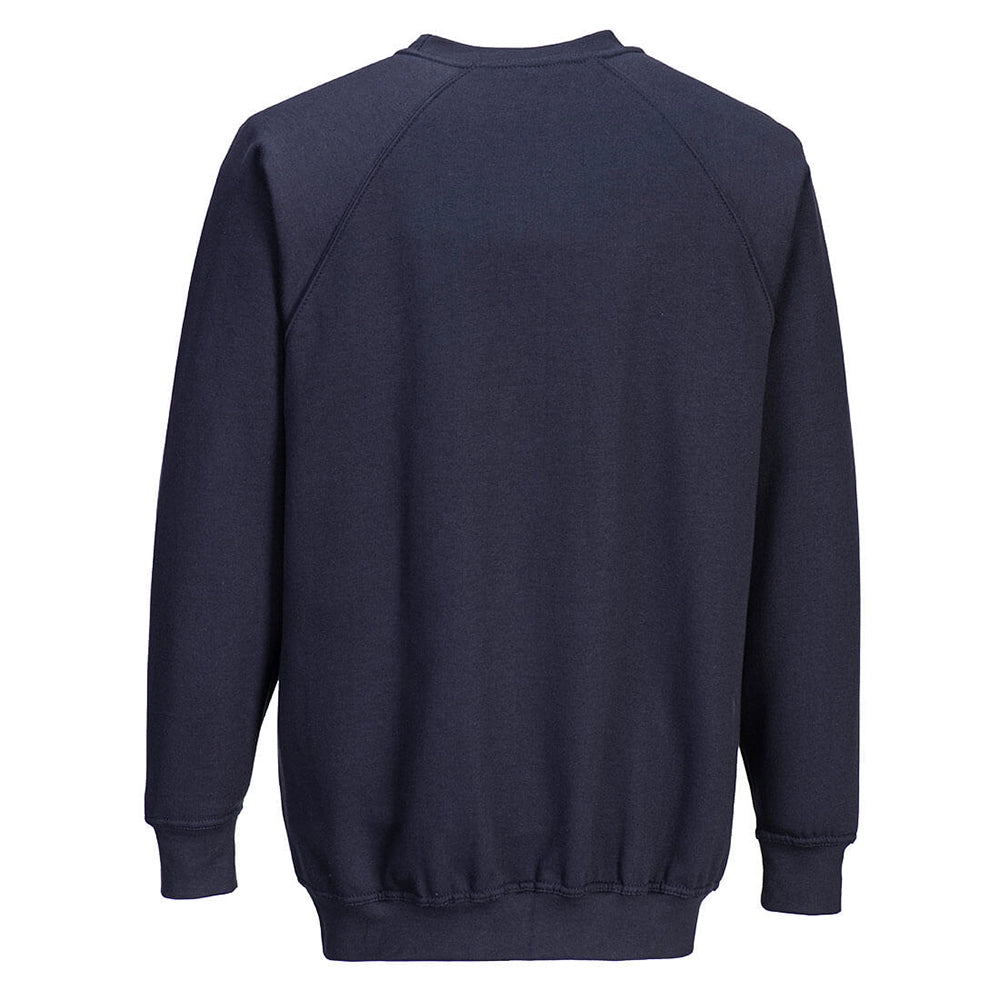 A navy Portwest - Roma Sweatshirt B300