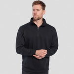 A model wearing a Portwest - Sorrento Zip Neck Sweatshirt