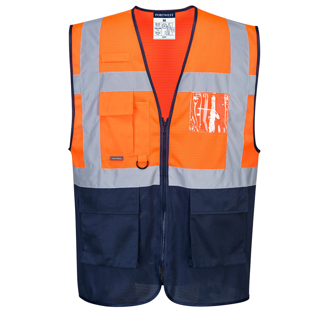 Portwest - Hi-Vis Mesh Contrast Executive Vest