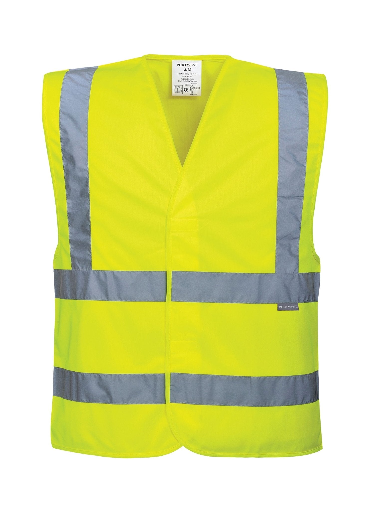 Hi Vis Two Band and Brace Vest C470 