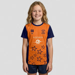 model wearing Cheshire Stars Netball Club Technical Tee – Junior