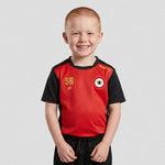 model wearing Frodsham JFC EVO T-Shirt (Black) – Junior