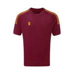 DU009 MAROON AMBER DOTS