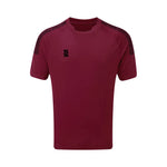 DU009 MAROON BLACK DOTS
