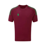 DU009 MAROON EMERALD DOTS