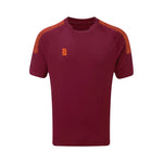 DU009 MAROON ORANGE DOTS