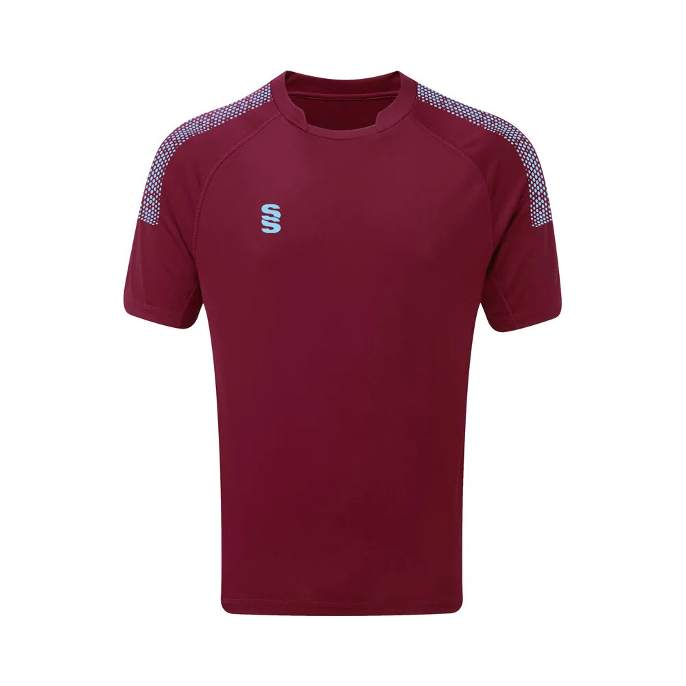 DU009 MAROON SKY DOTS