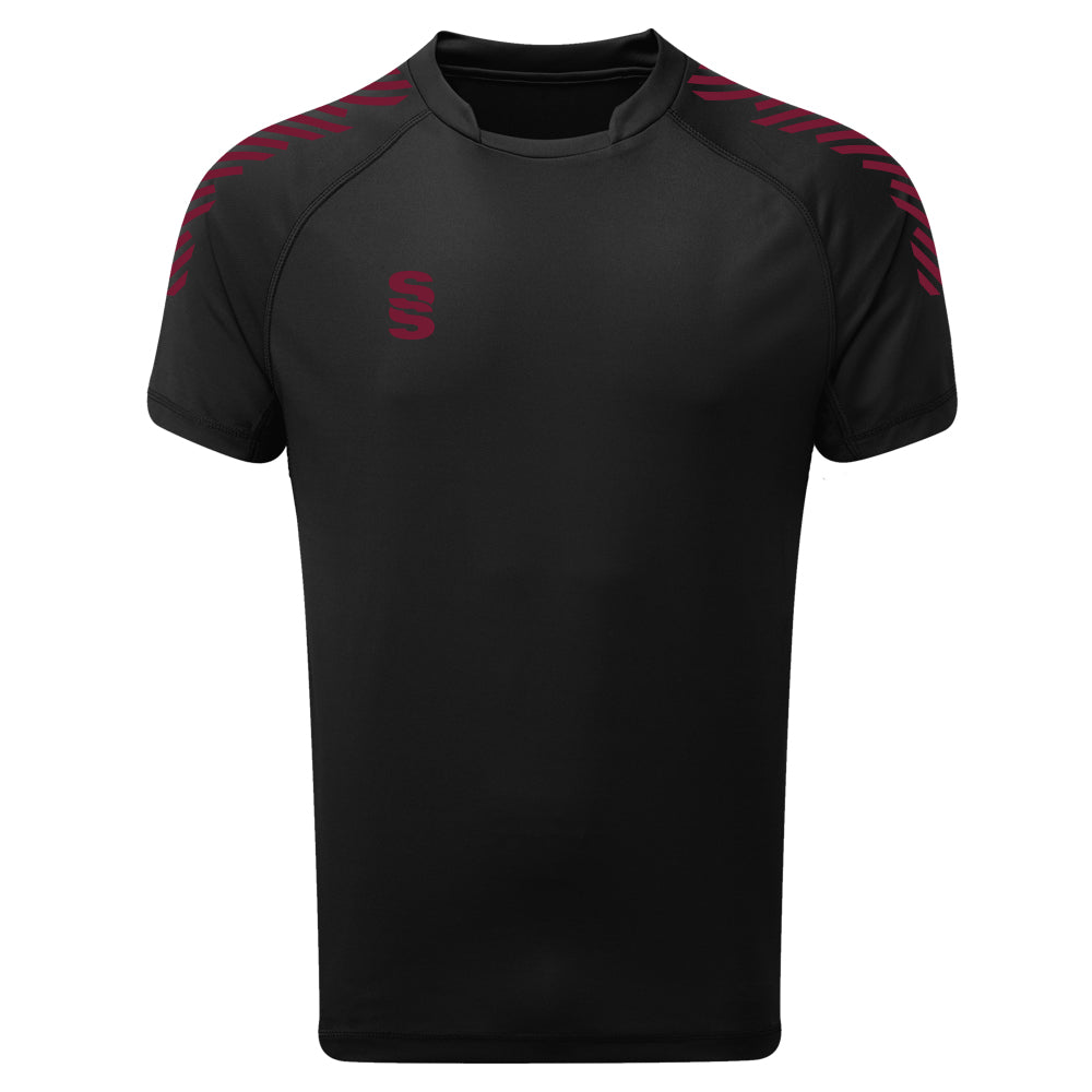 DU009W BLACK MAROON DIAGONAL