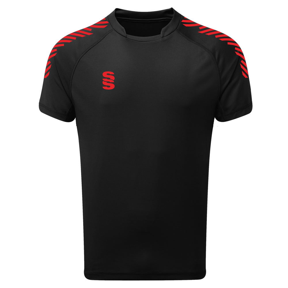 DU009W BLACK RED DIAGONAL