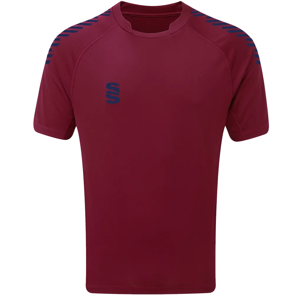 DU009 MAROON NAVY DIAGONAL