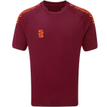 DU009 MAROON ORANGE DIAGONAL