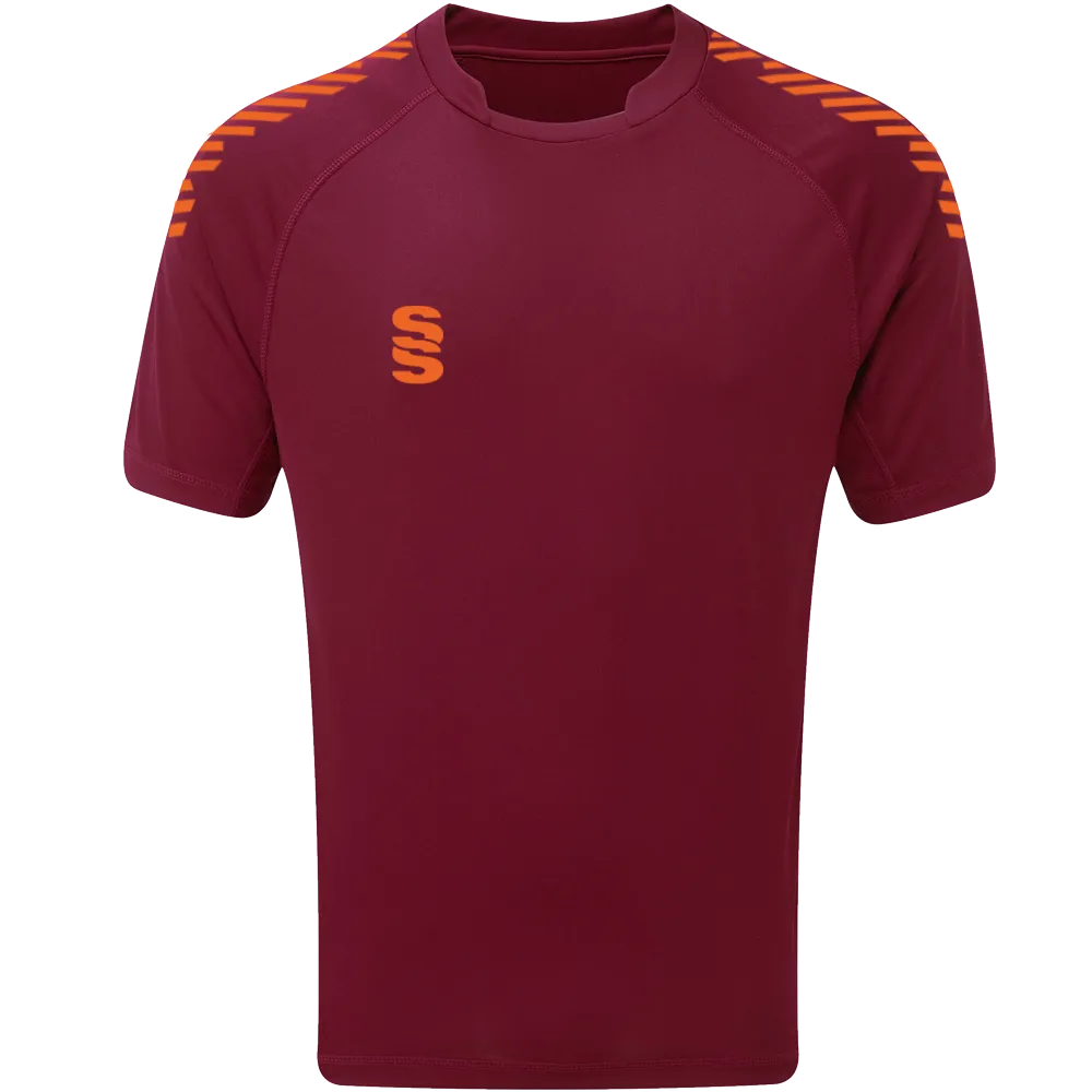 DU009 MAROON ORANGE DIAGONAL
