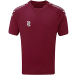 DU009 MAROON SILVER DIAGONAL