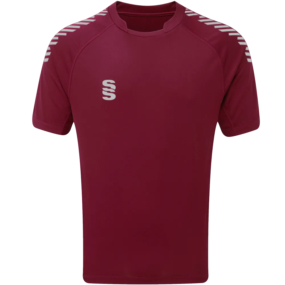 DU009 MAROON SILVER DIAGONAL