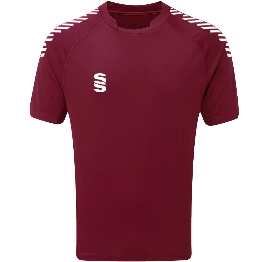 DU009 MAROON WHITE DIAGONAL