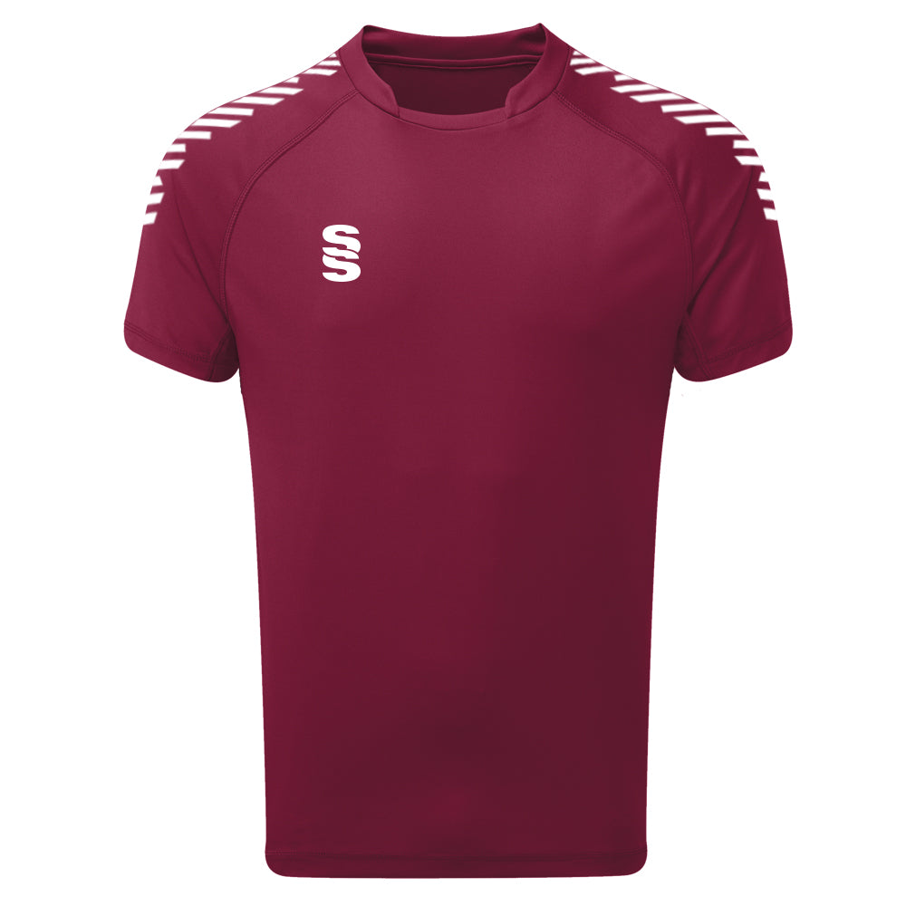 DU009W MAROON WHITE DIAGONAL