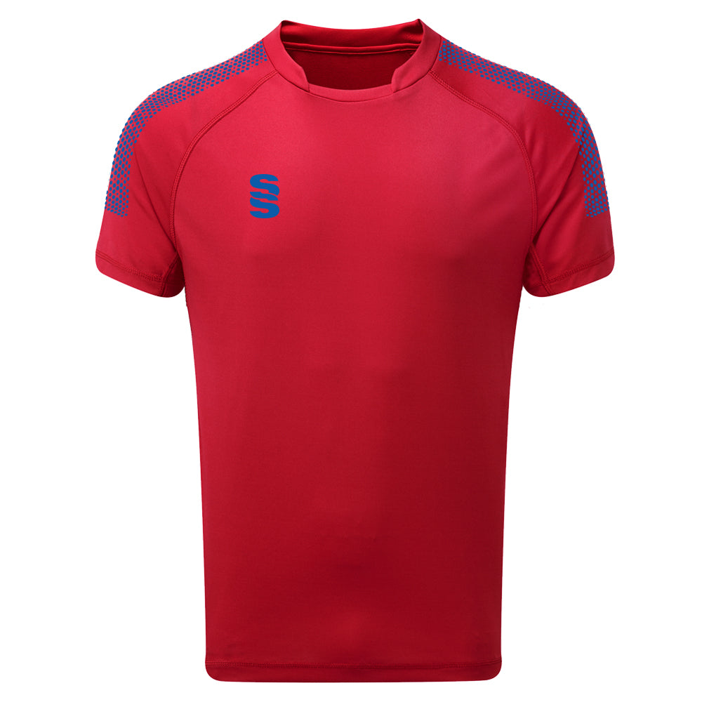 DU009W RED ROYAL DOTS