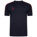 DU014 NAVY MAROON DOTS