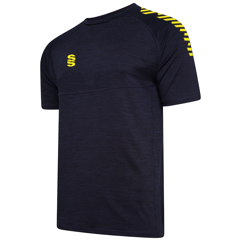 DU014 NAVY YELLOW DIAGONAL