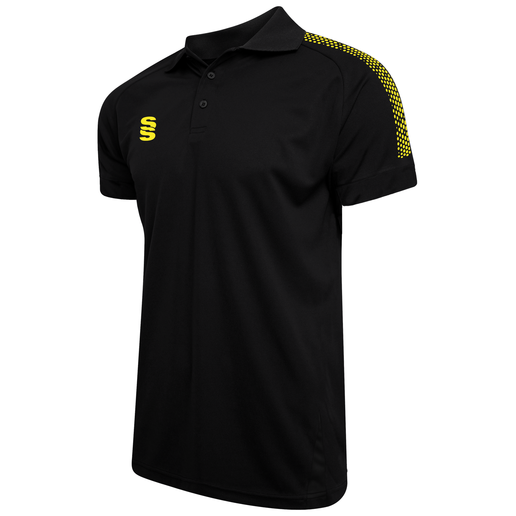 DU018W BLACK YELLOW DOTS