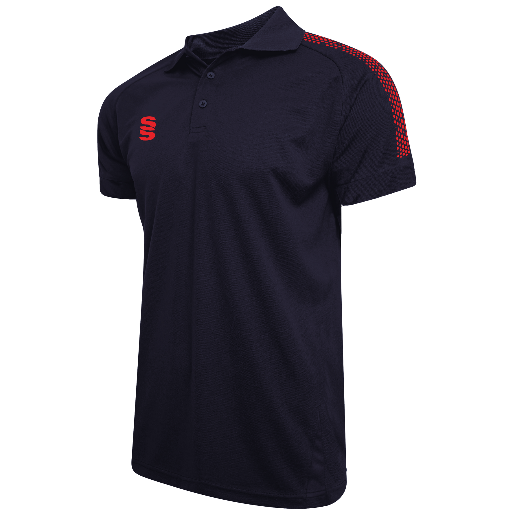 DU018W NAVY RED DOTS