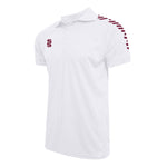 DU018W WHITE MAROON DIAGONAL