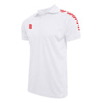 DU018W WHITE RED DIAGONAL