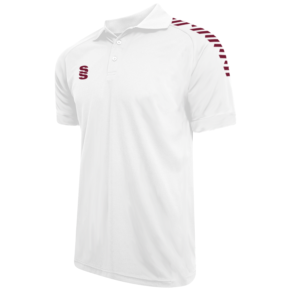 DU018 WHITE MAROON DIAGONAL