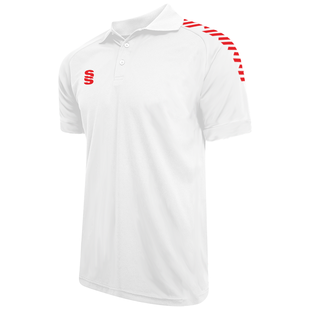 DU018 WHITE RED DIAGONAL