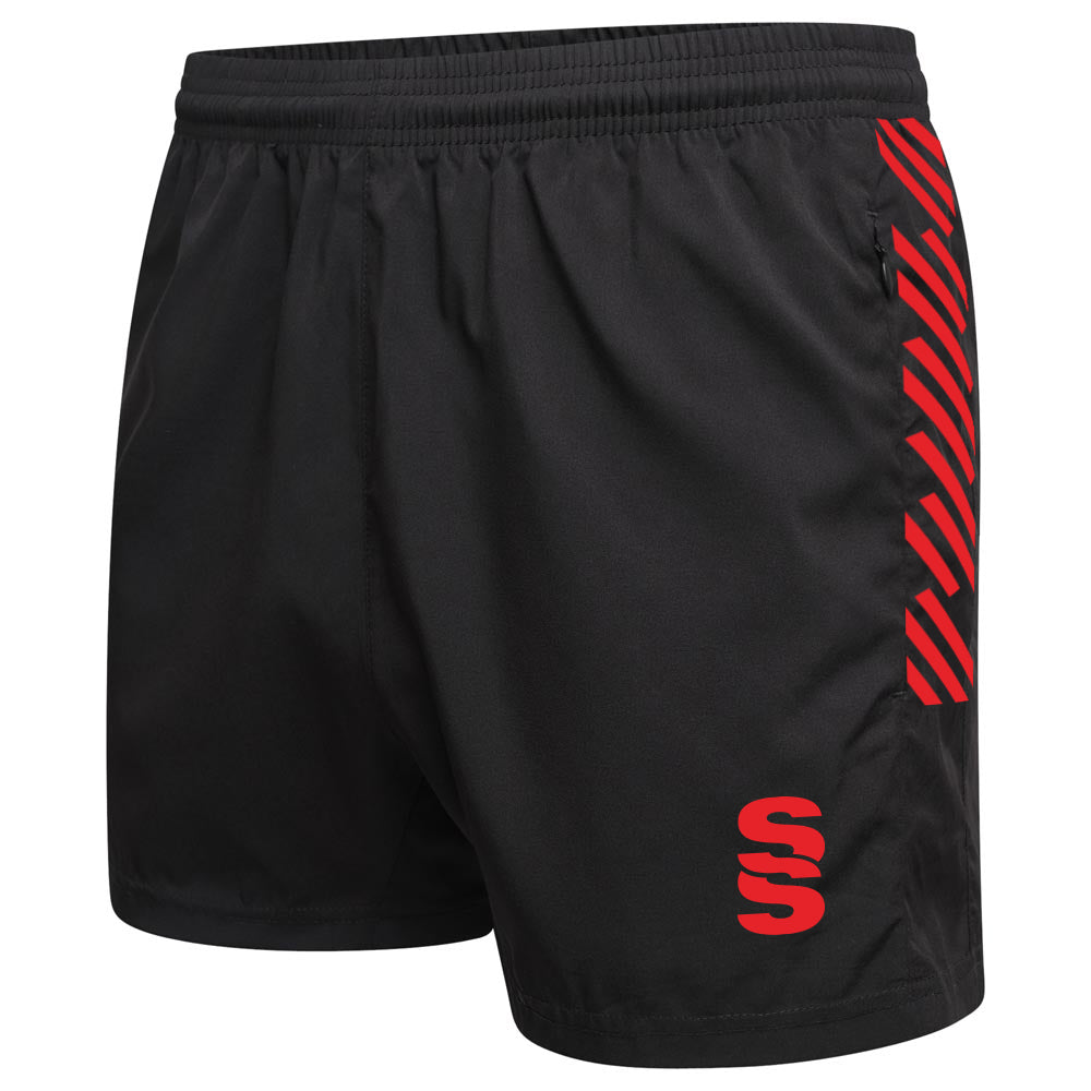 DU020 BLACK RED DIAGONAL