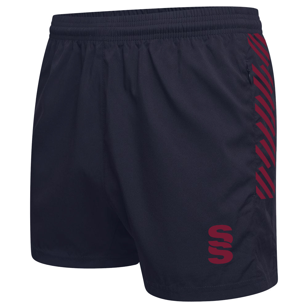 DU020 NAVY MAROON DIAGONAL
