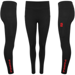 DU028 BLACK RED DIAGONAL