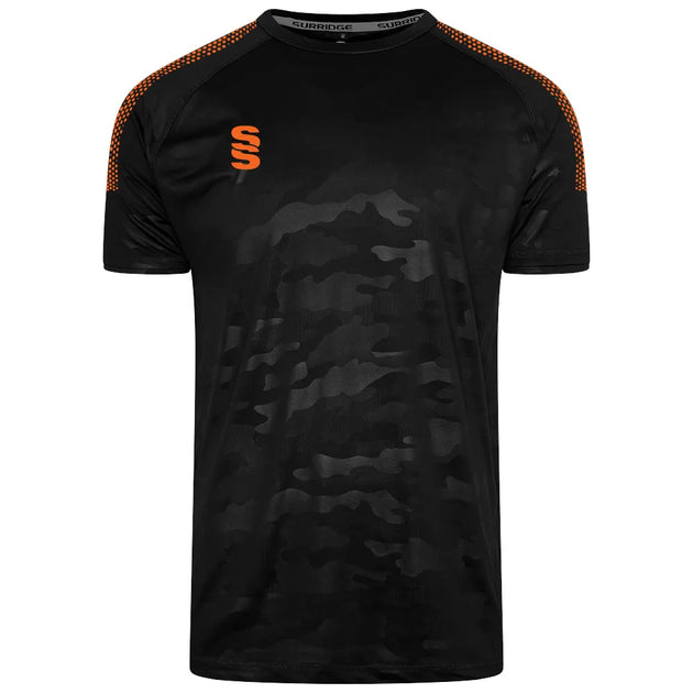 DU031 BLACK ORANGE DOTS