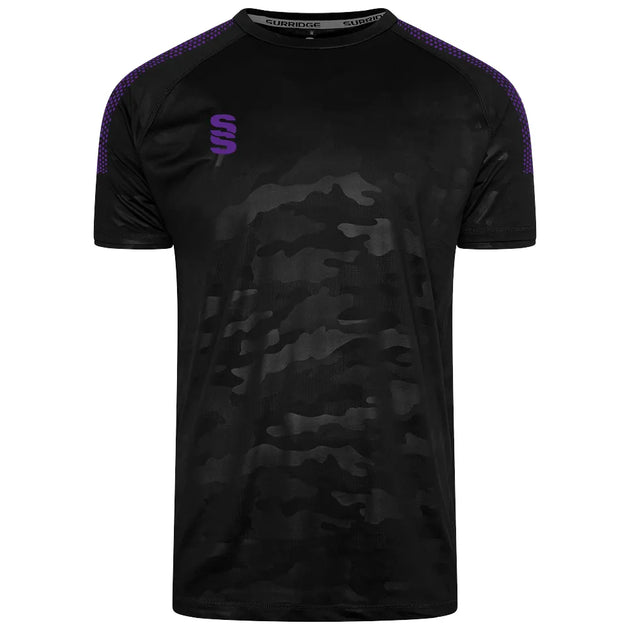 DU031 BLACK PURPLE DOTS