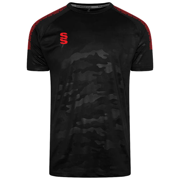 DU031 BLACK RED DOTS