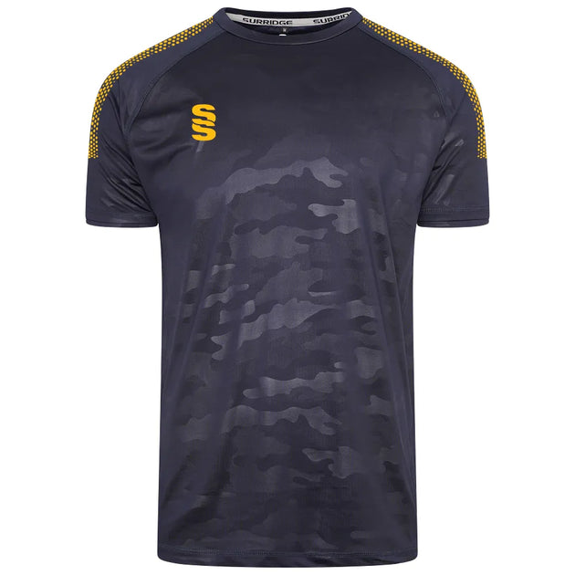DU031 NAVY AMBER DOTS