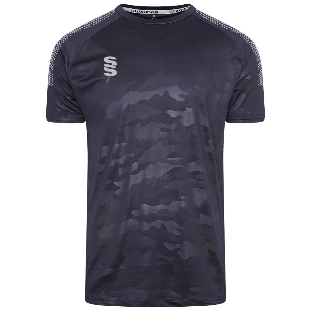 DU031 NAVY SILVER DOTS