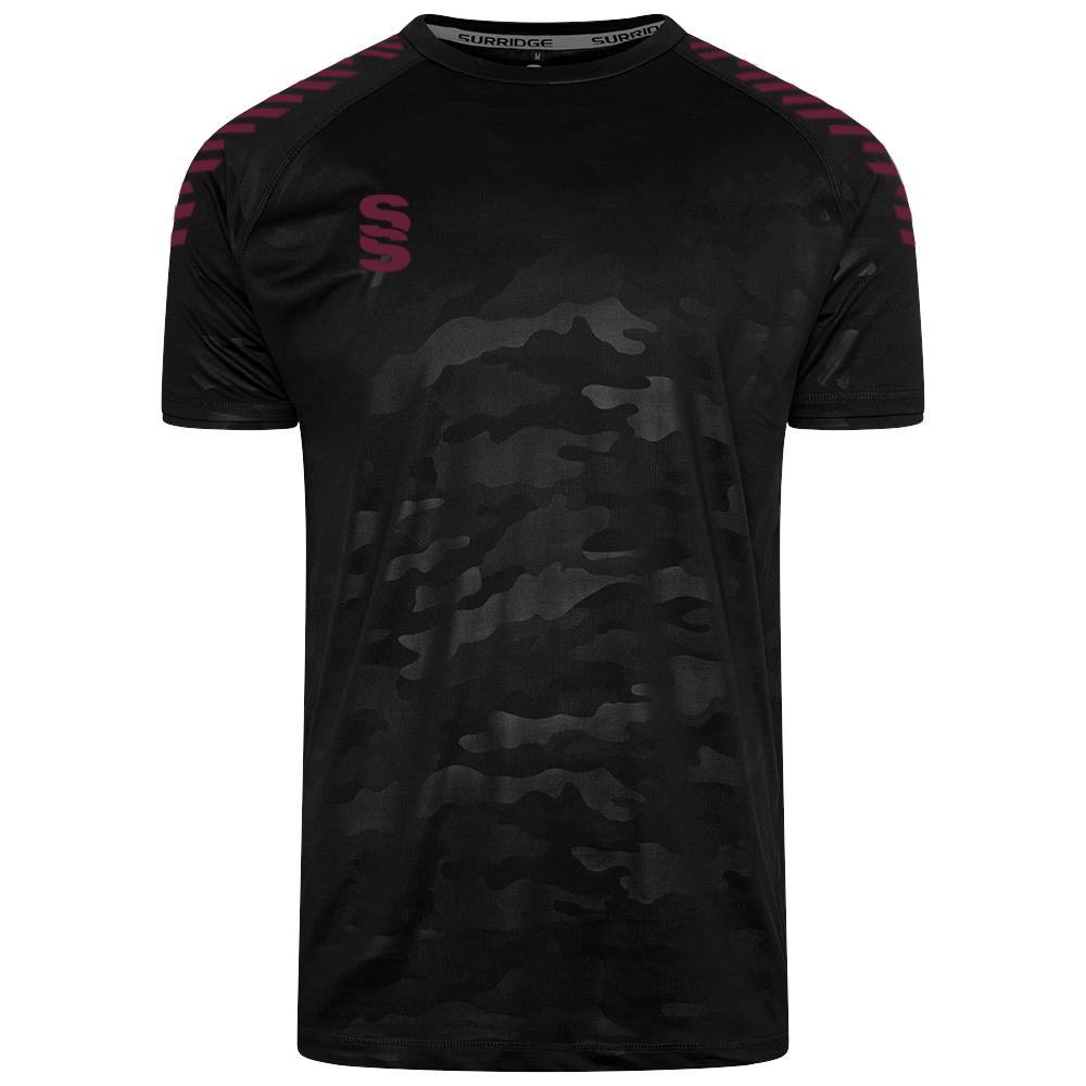 DU031 BLACK MAROON DIAGONAL