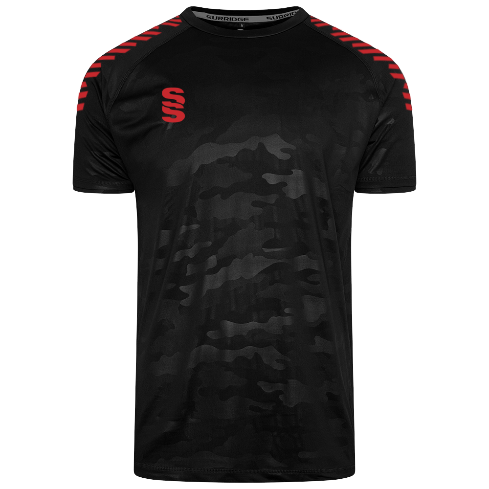 DU031 BLACK RED DIAGONAL
