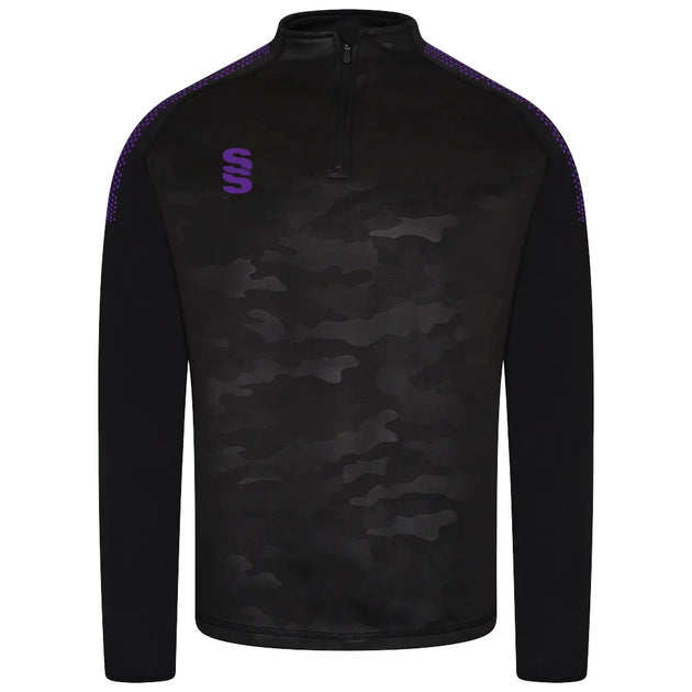 DU032 BLACK PURPLE DOTS