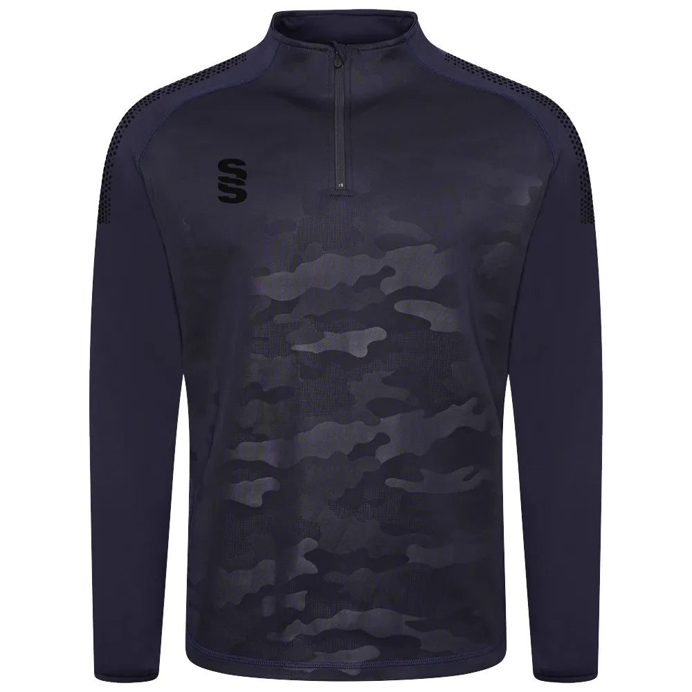 DU032 NAVY BLACK DOTS