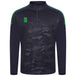 DU032 NAVY EMERALD DOTS
