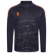 DU032 NAVY ORANGE DOTS
