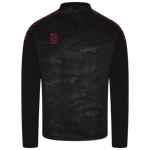 DU032 BLACK MAROON DIAGONAL